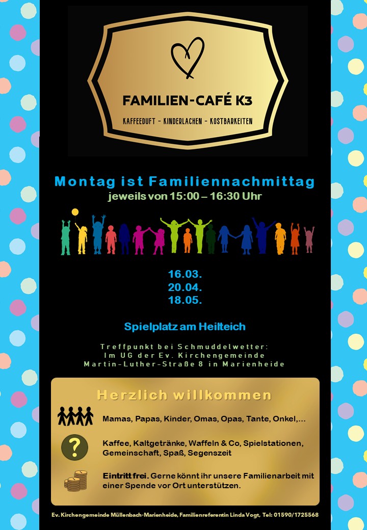 Flyer für Familiencafé K 3